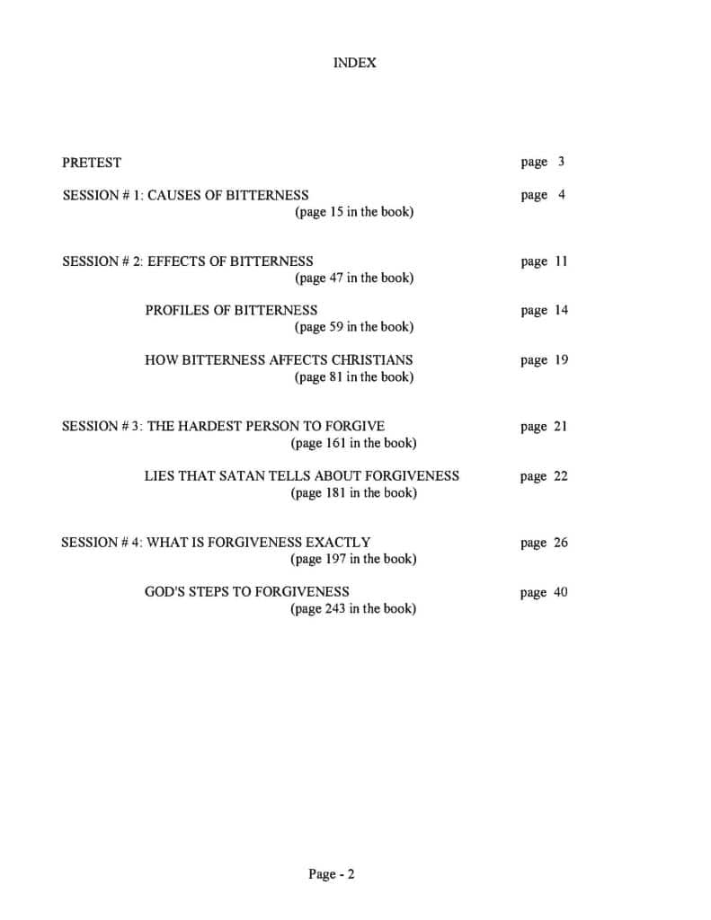 Forgiveness Seminar Workbook Summit Store