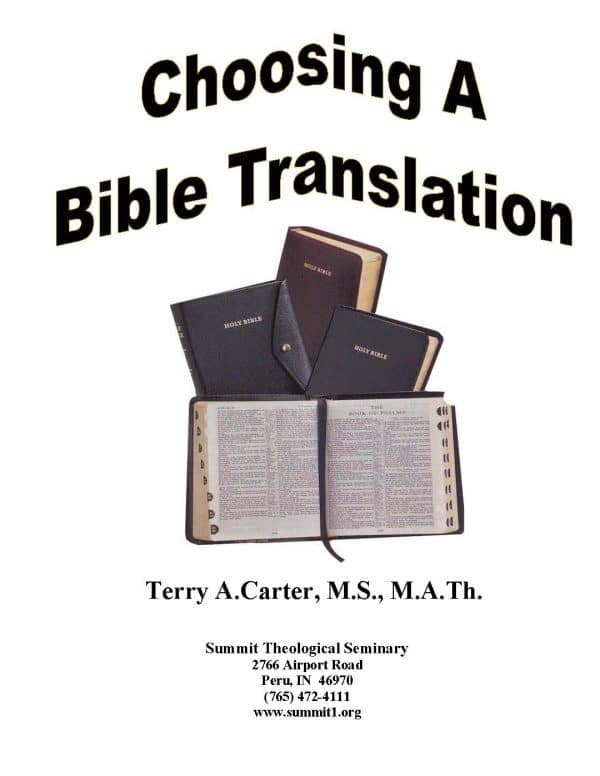 Choosing a Bible Translation Lectures