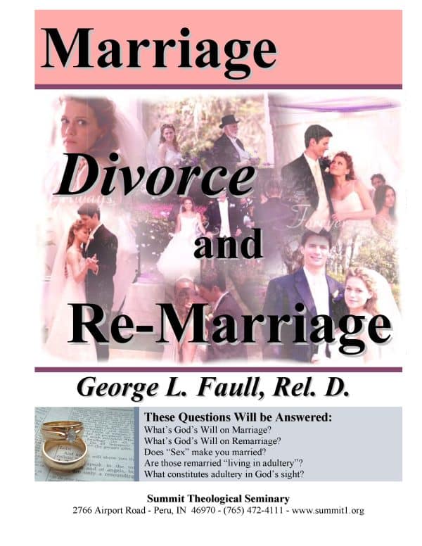 Marriage, Divorce, and Remarriage Lectures